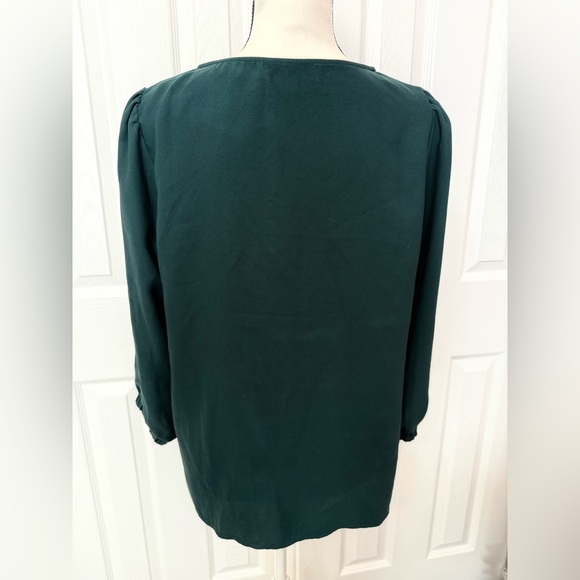 Tuckernuck Green V-Neck Blouse - Picture 3 of 8